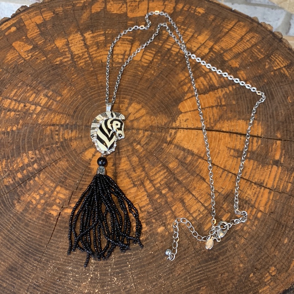 Chico’s zebra necklace